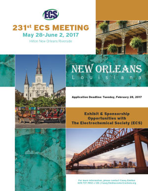 visit us at 231st ECS Meeting visit us at 231st ECS Meeting