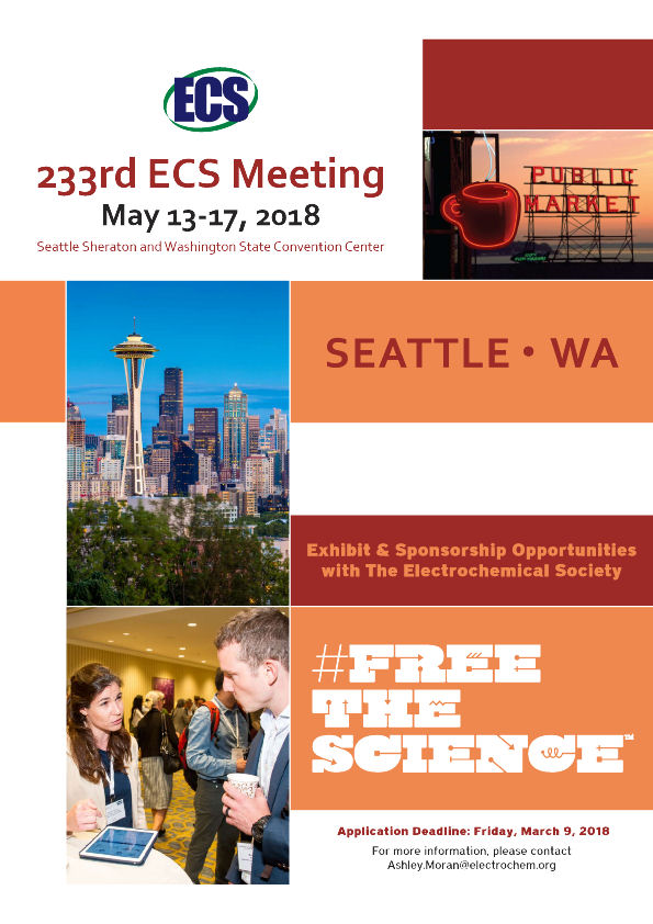 visit us at 233rd ECS Meeting in Seattle visit us at 233rd ECS Meeting in Seattle