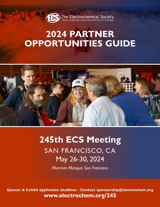 visit us at 245th ECS Meeting in San Francisco, CA, USA