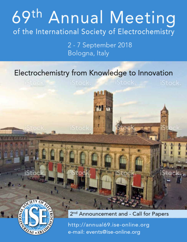 visit us at 69th Annual Meeting of the ISE in Bologna, Italy visit us at 69th Annual Meeting of the ISE in Bologna, Italy