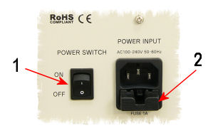 CSA-3 Power cord connection