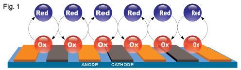 redoox-cycling reaction on IDA Electrode