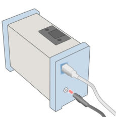 Connecting a power cable