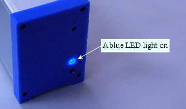 a Blue indication light