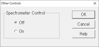 controle do espectrômetro