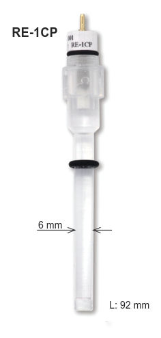 Eletrodo de referência RE-1CP (Ag / AgCl / KCl saturado)