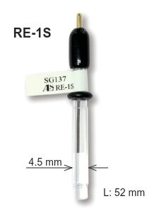 Eletrodo de referência RE-1S (Ag / AgCl)