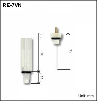 Tipo de parafuso de eletrodo de referência não aquoso RE-7VN