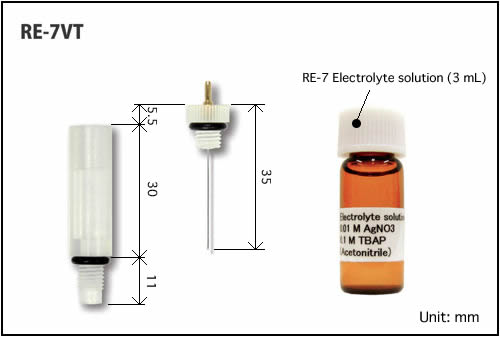 RE-7VT Non Aqueous reference electrode RE-7VT Non Aqueous reference electrode