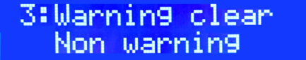 Fig. 7-2-5 3:Warning clear Fig. 7-2-5 3:Warning clear