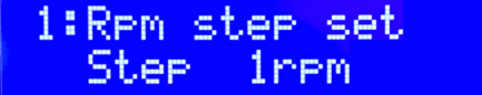 Step 1 rpm Step 1 rpm