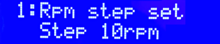 Step 10 rpm Step 10 rpm