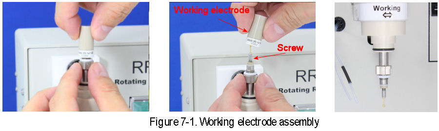 RRDE-3A Working electrode assembly