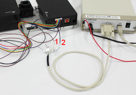 Fig. 6 Connection using remote cable.