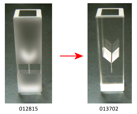 Célula de vidro de quartzo de camada fina SEC-C05T
