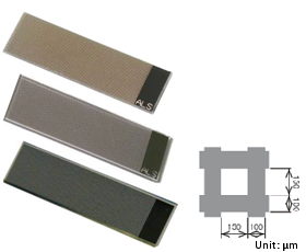 Fig. 3-6 ALS thin film grid electrode.